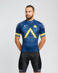 BONAVELO Kurzarm Fahrradtrikot - AQUA BLUE - Blau/Gold