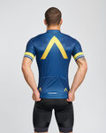 BONAVELO Kurzarm Fahrradtrikot - AQUA BLUE - Blau/Gold