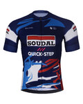 BONAVELO Kurzarm Fahrradtrikot - SOUDAL-QUICKSTEP 2025 - Blau/Weiß