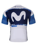 BONAVELO Kurzarm Fahrradtrikot - MOVISTAR 2025 - Weiß/Blau