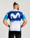 BONAVELO Kurzarm Fahrradtrikot - MOVISTAR 2025 - Weiß/Blau