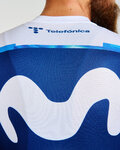 BONAVELO Kurzarm Fahrradtrikot - MOVISTAR 2025 - Weiß/Blau