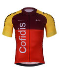 BONAVELO Kurzarm Fahrradtrikot - COFIDIS 2026 - Rot/Gelb