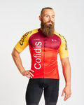 BONAVELO Kurzarm Fahrradtrikot - COFIDIS 2026 - Rot/Gelb