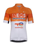 BONAVELO Kurzarm Fahrradtrikot - INEOS GRENADIERS KID 2026 - Weiß/Orange