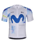 BONAVELO Kurzarm Fahrradtrikot - MOVISTAR 2026 - Weiß/Blau