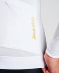 HOLOKOLO Langarm Fahrradtrikot für den Sommer - VICTORIOUS GOLD ELITE - Weiß