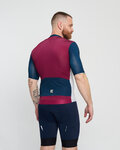 HOLOKOLO Kurzarm Fahrradtrikot - TECHNICAL  - bordeaux/Grau