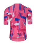 HOLOKOLO Kurzarm Fahrradtrikot - STROKES - Rosa/Blau