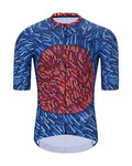 HOLOKOLO Kurzarm Fahrradtrikot - TAMELESS - Blau/Rot