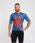 HOLOKOLO Kurzarm Fahrradtrikot - TAMELESS - Blau/Rot