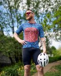 HOLOKOLO Kurzarm Fahrradtrikot - TAMELESS - Blau/Rot