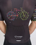 HOLOKOLO Kurzarm Fahrradtrikot - MAAPPI DARK - Schwarz/mehrfarbig