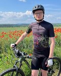 HOLOKOLO Kurzarm Fahrradtrikot - MAAPPI DARK - Schwarz/mehrfarbig