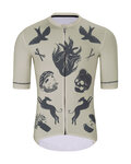 HOLOKOLO Kurzarm Fahrradtrikot - CRUST - Elfenbein/Schwarz