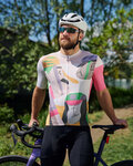 HOLOKOLO Kurzarm Fahrradtrikot - FACES - mehrfarbig