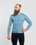 HOLOKOLO Langarm Fahrradtrikot für den Winter - SPECIAL - Blau