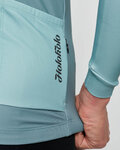 HOLOKOLO Langarm Fahrradtrikot für den Winter - STRIPES WINTER - Hellgrün