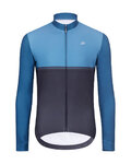 HOLOKOLO Langarm Fahrradtrikot für den Winter - STRIPES WINTER - Blau