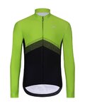 HOLOKOLO Langarm Fahrradtrikot für den Winter - ARROW II WINTER - Gelb/Schwarz