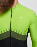 HOLOKOLO Langarm Fahrradtrikot für den Winter - ARROW II WINTER - Gelb/Schwarz
