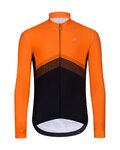 HOLOKOLO Langarm Fahrradtrikot für den Winter - ARROW II WINTER - Orange/Schwarz