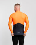 HOLOKOLO Langarm Fahrradtrikot für den Winter - ARROW II WINTER - Orange/Schwarz