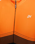 HOLOKOLO Langarm Fahrradtrikot für den Winter - ARROW II WINTER - Orange/Schwarz