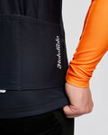 HOLOKOLO Langarm Fahrradtrikot für den Winter - ARROW II WINTER - Orange/Schwarz