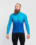 HOLOKOLO Langarm Fahrradtrikot für den Winter - ARROW II WINTER - Blau