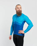 HOLOKOLO Langarm Fahrradtrikot für den Winter - ARROW II WINTER - Blau