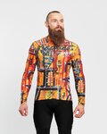 HOLOKOLO Langarm Fahrradtrikot für den Winter - WILDLY WINTER - Gelb/mehrfarbig