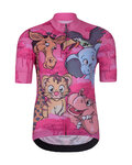 HOLOKOLO Kurzarm Fahrradtrikot - SAFARI - Rosa/mehrfarbig