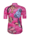 HOLOKOLO Kurzarm Fahrradtrikot - SAFARI - Rosa/mehrfarbig