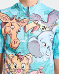 HOLOKOLO Kurzarm Fahrradtrikot - SAFARI - Türkis/mehrfarbig