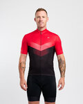 HOLOKOLO Kurzarm Fahrradtrikot - ARROW II - Rot/Schwarz