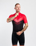 HOLOKOLO Kurzarm Fahrradtrikot - ARROW II - Rot/Schwarz