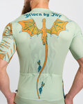 HOLOKOLO Kurzarm Fahrradtrikot - DRAGON - Hellgrün