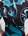 HOLOKOLO Kurzarm Fahrradtrikot - DRAGON - Blau/Schwarz