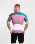HOLOKOLO Kurzarm Fahrradtrikot - PERFORMANCE - Weiß/mehrfarbig