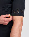 HOLOKOLO Kurzarm Fahrradtrikot - EYELET - Schwarz