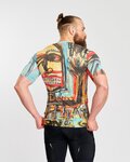 HOLOKOLO Kurzarm Fahrradtrikot - WILDLY II - Hellblau/mehrfarbig