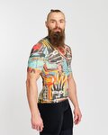 HOLOKOLO Kurzarm Fahrradtrikot - WILDLY II - Hellblau/mehrfarbig