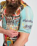 HOLOKOLO Kurzarm Fahrradtrikot - WILDLY II - Hellblau/mehrfarbig