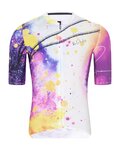 HOLOKOLO Kurzarm Fahrradtrikot - SPLASH - Grau/Lila