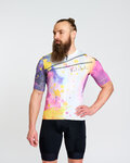 HOLOKOLO Kurzarm Fahrradtrikot - SPLASH - Grau/Lila