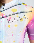 HOLOKOLO Kurzarm Fahrradtrikot - SPLASH - Grau/Lila