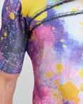 HOLOKOLO Kurzarm Fahrradtrikot - SPLASH - Grau/Lila