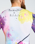 HOLOKOLO Kurzarm Fahrradtrikot - SPLASH - Grau/Lila