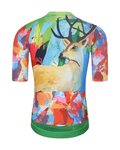 HOLOKOLO Kurzarm Fahrradtrikot - DEER - Grün/mehrfarbig